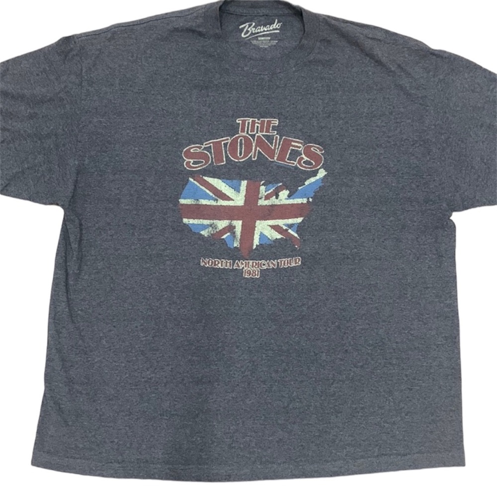 Bravado The Rolling Stones Vintage North American Tour 1981 Tee T Shirt XXL